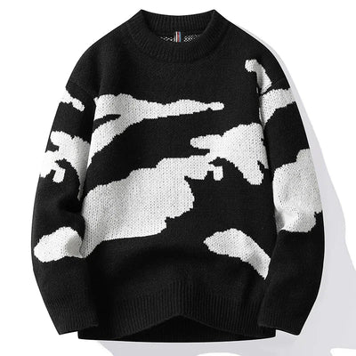 Ignazio | Pull à motif nuage pour homme