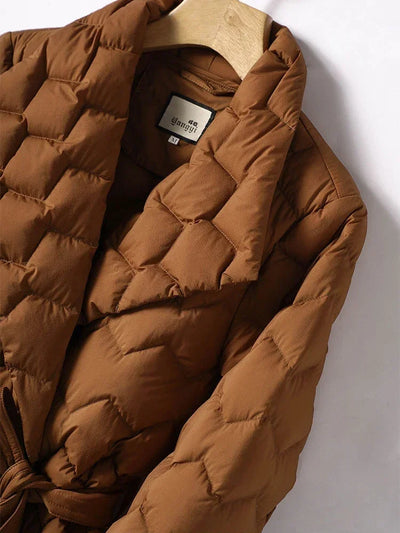 Aimée - Parka d'hiver élégante avec ceinture