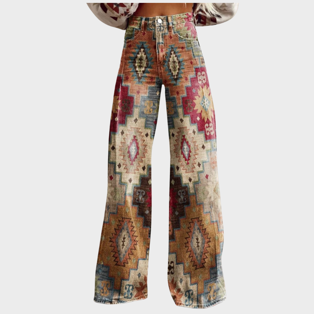 ALDINA - PANTALON BAGGY BOHO VINTAGE